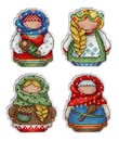 Русские обереги. Магниты (пластиковая канва)