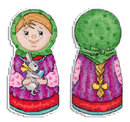 Встречаем весну. Девочка (6*12 см) (пластиковая канва)