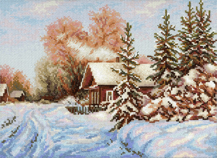 Деревенская улочка (22*28 см)