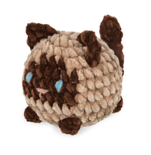 Сиамский котик (велюр) (набор для вязания игрушки-амигуруми 6 см)